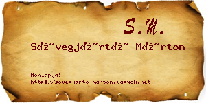 Sövegjártó Márton névjegykártya